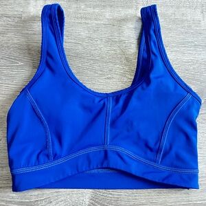 Vibrant Blue Sports Bra for Women